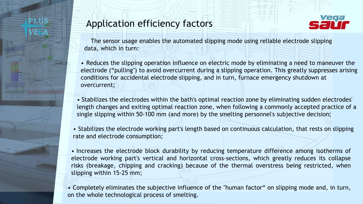 ELECTRODE SLIPPING SENSOR